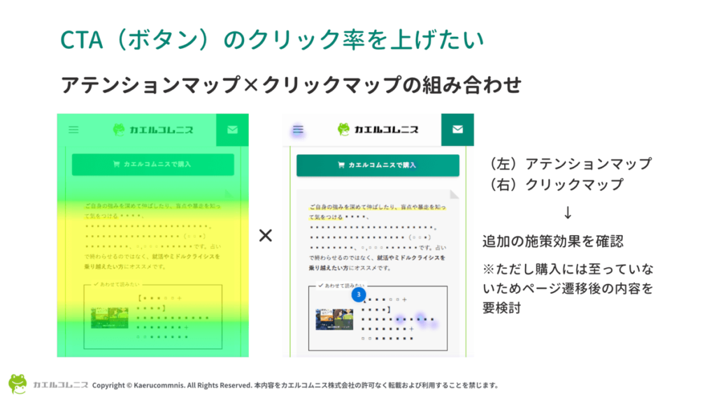 CTA（ボタン）のクリック率を上げたいなら、アテンションマップ×クリックマップの組み合わせ